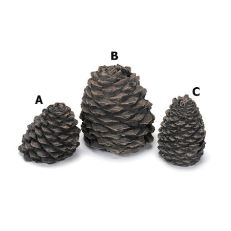 Integra Miltex Hargrove Manufacturing 1203BX Hargrove Small Slanted Ceramic Pine Cone For Gas Logs 3.5 Inch h CD62290